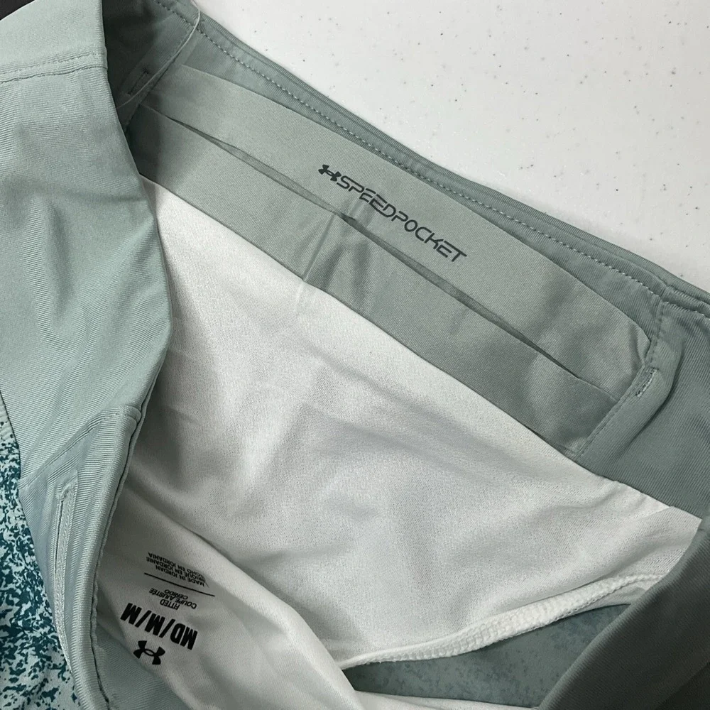 Under Armour Shorts 7'' Speedpocket Printed Running 1379694-781 Men Sz‎ M NWT